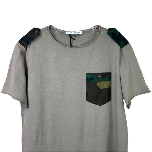 Daniele Alessandrini - NWT Men’s Short-Sleeve T-Shirt, Camo, Cotton - Tan Small - Picture 6 of 12